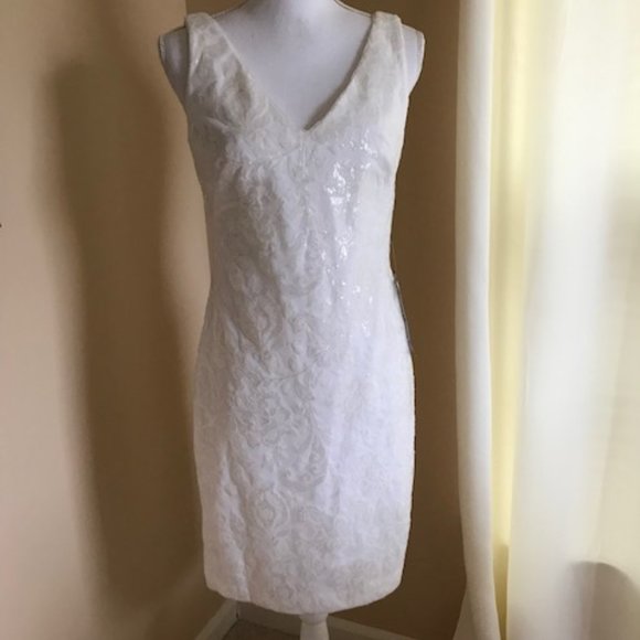 ralph lauren white sequin dress Lauren Ralph Lauren | Dresses | Nwt Rl Evening White Sequin Dress